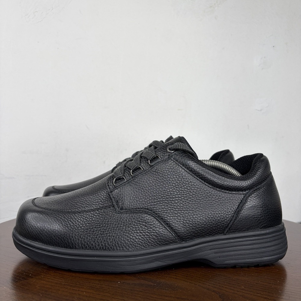 Orthofeet 410 Avery Island Shoes Mens 11.5 XX Wide Black Leather Oxford Diabetic